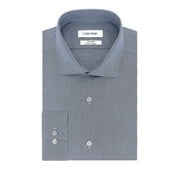 Calvin Klein Mens Slim fit Dress Shirt Large 16.5 in 36-37 Smokey Blue